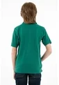 Polo Cuello Tejido Verde Para Niño de Tennis