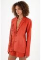 Chaqueta Roja Tipo Blazer Para Mujer de Tennis