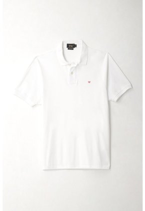 Tennis Polo Blanca Con Raqueta Multicolor Para Hombre
