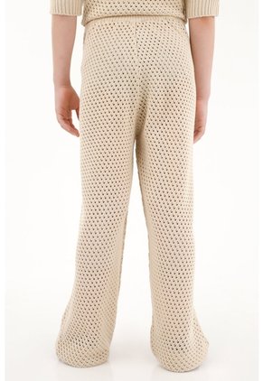 Pantalón Tejido Crudo Para Niña