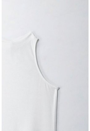 Tennis Camiseta En Tela Tejida Con Brillo Crudo Para Mujer