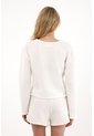 Tennis Camisa Manga Larga Con Tela Texturizada Crudo Para Mujer de Tennis