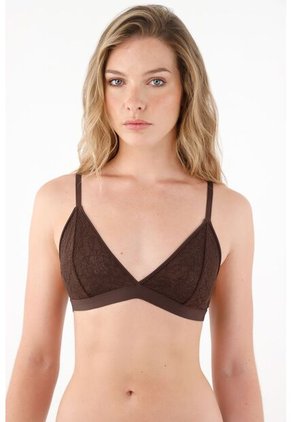 Tennis Top De Encaje Café Para Mujer