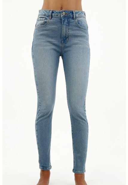 Tennis Jean Tipo Jegging Azul Para Mujer
