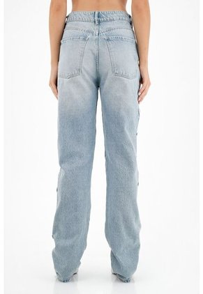 Tennis Jean Azul Con Apliques Metalicos Para Mujer