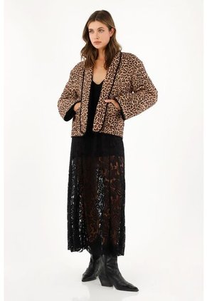 Vestido Negro Largo En Encaje Para Mujer