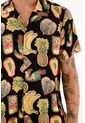 Camisa Tipo Bowling Estampada Para Hombre de Tennis