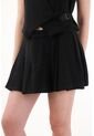 Tennis Falda Corta Con Tablas Negra Para Mujer de Tennis