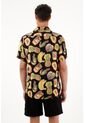 Camisa Tipo Bowling Estampada Para Hombre de Tennis