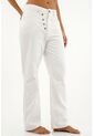 Jean Crudo Con Botones Para Mujer de Tennis
