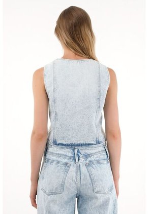 Tennis Chaleco Con Detalles En Malla Con Brillo Para Mujer