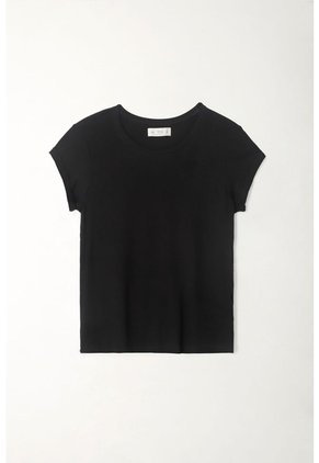 Tennis Camiseta Cuello Redondo Negra Para Mujer