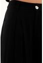 Pantalón Wide Leg Tiro Alto Negro Para Mujer de Tennis