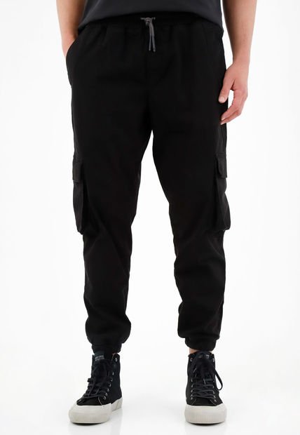 Pantalón Negro Tipo Jogger Para Hombre