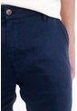 Tennis Bermuda Chino Fit Recto Con Bolsillos Diagonales De Lino Azul Marino Para Hombre de Tennis