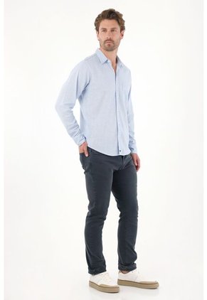 Tennis Pantalón En Denim Azul Para Hombre