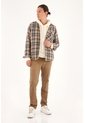 Camisa A Cuadros Con Forro En Ovejero Para Hombre de Tennis