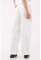 Tennis Pantalón Wide Leg Con Taches Metálicos En Algodón Blanco Para Mujer de Tennis