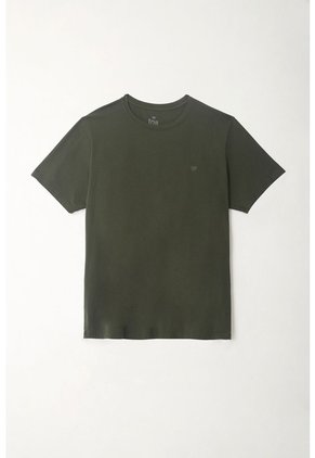 Camiseta Manga Corta Verde Para Hombre