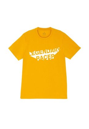 Tennis Camiseta Amarilla Estampada Para Hombre