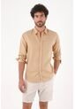 Tennis Camisa Para Hombre En Lino Arena Fit Regular Y Fresca de Tennis