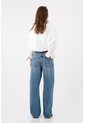 Tennis Jean Recto Con Botonadura Visible En Denim Para Mujer de Tennis