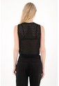 Tennis Chaleco Con Transparencia Negro Para Mujer de Tennis