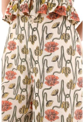 Tennis Pantalón Recto Con Estampado En Relieve Para Mujer