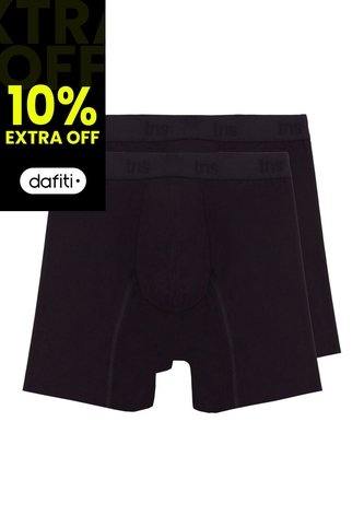 Tennis Bóxer Negro Duopack Para Hombre Tennis