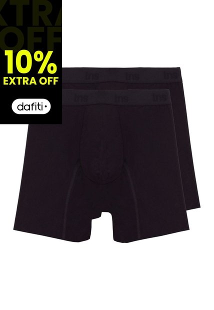 Tennis Bóxer Negro Duopack Para Hombre