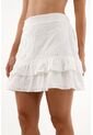 Falda Blanca En Ojalillo Para Mujer de Tennis