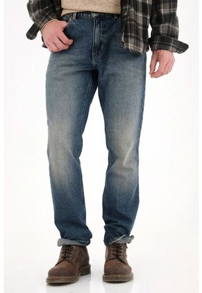 Tennis Jean Classic Con Desgastes Localizados Azul Para Hombre