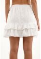 Falda Blanca En Ojalillo Para Mujer de Tennis