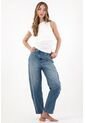 Tennis Jean Horseshoe Con Jota Diagonal Azul Para Mujer de Tennis
