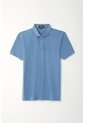 Tennis Polo Azul Con Raqueta Multicolor Con Diseño Versátil Para Hombre de Tennis