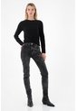 Tennis Buzo Negro Con Efecto Brillante Para Mujer de Tennis