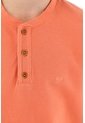 Camiseta Naranja Con Perilla De Botones Para Niño de Tennis