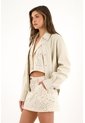 Tennis Chaqueta En Cuero Sintético Crudo Para Mujer de Tennis