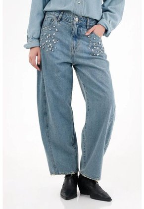 Tennis Jean Nudy Tono Medio Azul Para Hombre