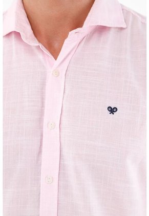 Camisa Rosada Manga Larga Para Hombre