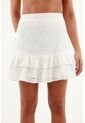 Falda Blanca En Ojalillo Para Mujer de Tennis