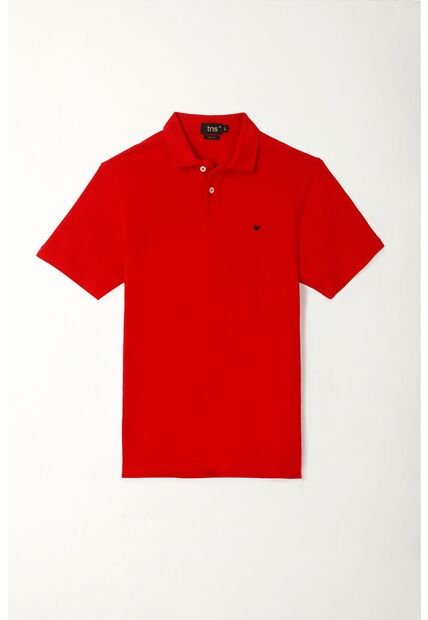 Tennis Polo Roja 100% Algodón Para Hombre