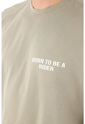 Camiseta Manga Corta Verde Para Hombre