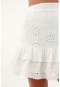 Falda Blanca En Ojalillo Para Mujer de Tennis