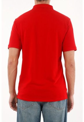 Tennis Polo Roja 100% Algodón Para Hombre