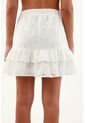 Falda Blanca En Ojalillo Para Mujer de Tennis