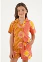 Camisa Naranja Para Niña de Tennis