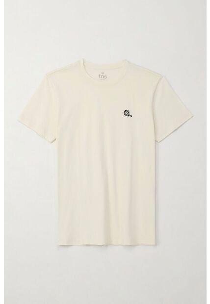 Tennis Camiseta Básica Manga Corta Crudo Para Hombre
