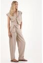 Tennis Pantalón Con Detalle De Cinturón Gris Para Mujer de Tennis