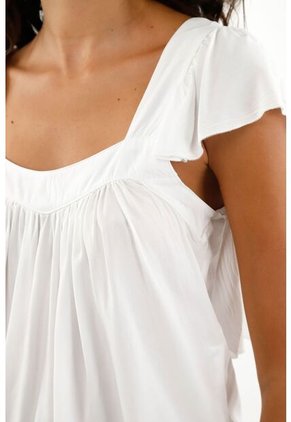 Tennis Camisa Blanca De Tiras Con Bolero Para Mujer